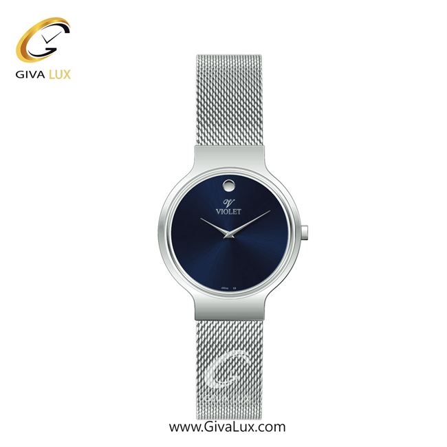 ساعت مچی اورجینال زنانه ویولت VIOLET نقره ای | نقره ای| سرمه ای| کد رفرنس 0569